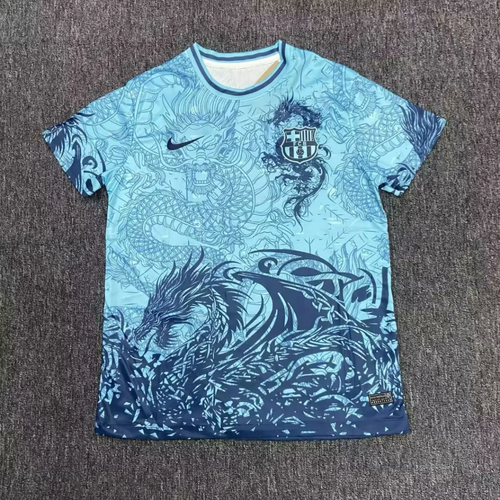 FC Barcelona 25/26 Dragon Pattern Special Version Jersey - Concept Kits