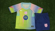 FC Barcelona 25/26 Green Edition Kids Jersey Set