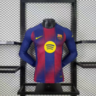 FC Barcelona 25/26 Home Long Sleeve Player Version Jersey