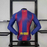 FC Barcelona 25/26 Home Long Sleeve Player Version Jersey