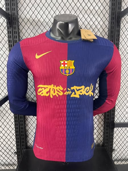 FC Barcelona 25/26 Home Player Version Cactus Jack Jersey