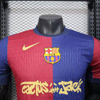 FC Barcelona 25/26 Home Player Version Cactus Jack Jersey