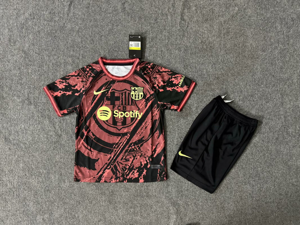 FC Barcelona 25/26 Home Training Kids Jersey Set