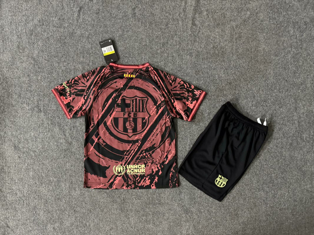 FC Barcelona 25/26 Home Training Kids Jersey Set