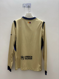 FC Barcelona 25/26 Light Yellow Gold Away Long Sleeve Jersey