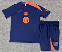 FC Barcelona 25/26 Navy/Orange Training Kids Jersey Set