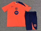 FC Barcelona 25/26 Orange/Navy Training Kids Jersey Set