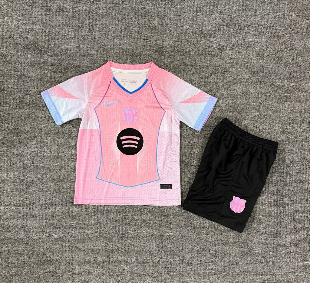 FC Barcelona 25/26 Pink Special Kids Jersey Set