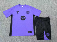 FC Barcelona 25/26 Purple/Black Training Kids Jersey Set