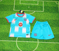 FC Barcelona 25/26 Special Light Blue Kids Jersey Set