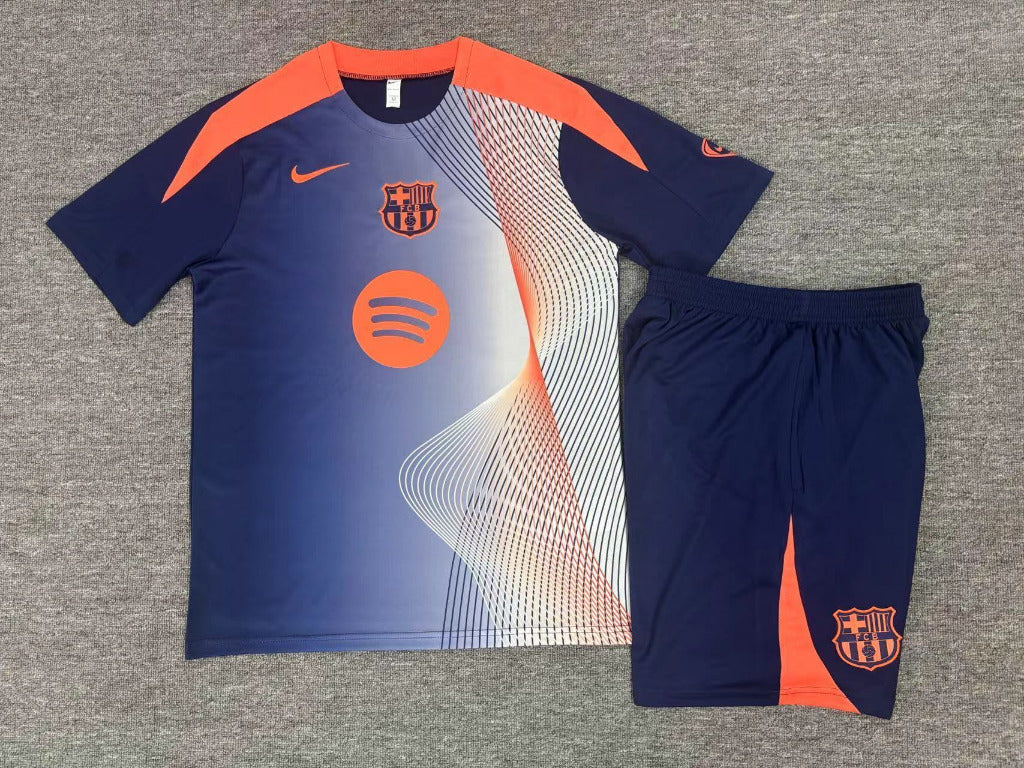 FC Barcelona 25/26 Third Pre-Match Training Kids Jersey Set