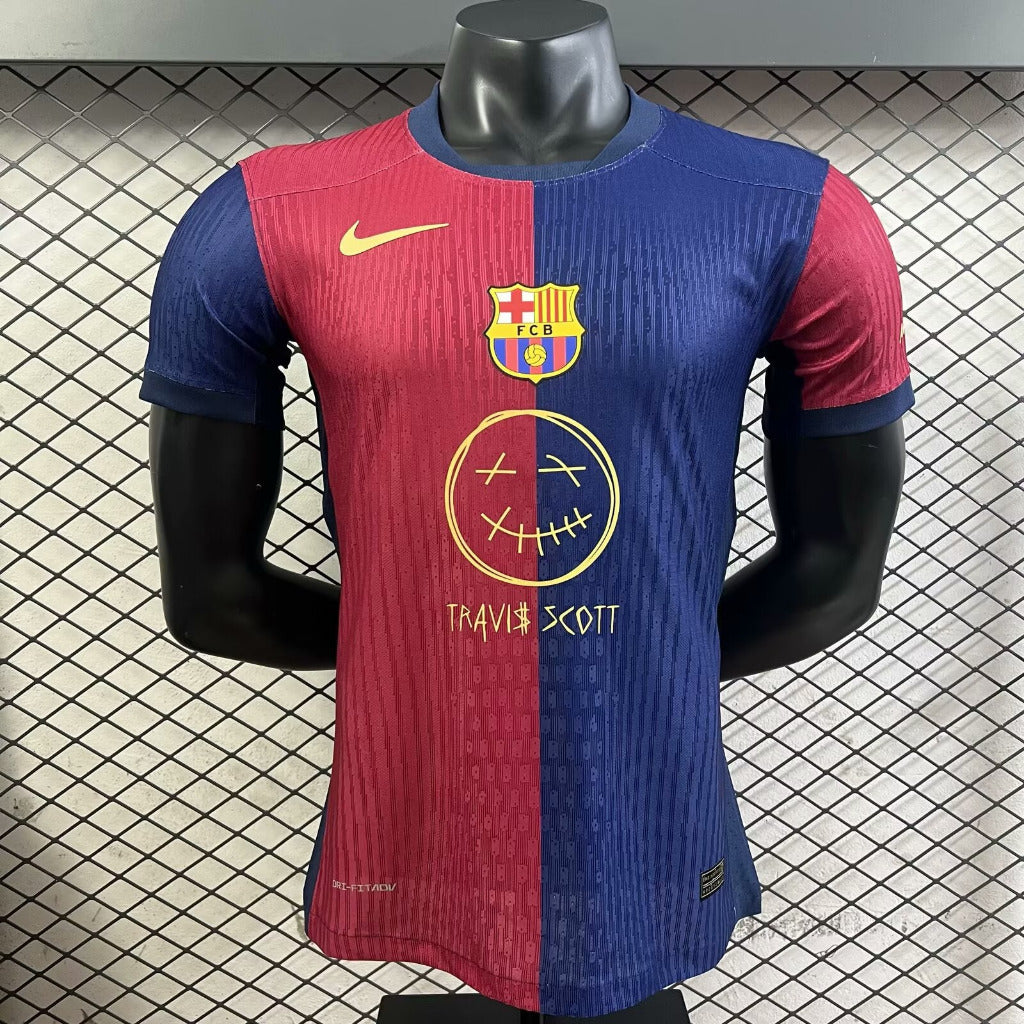 FC Barcelona 25/26 Travis Scott Player Version Home Jersey