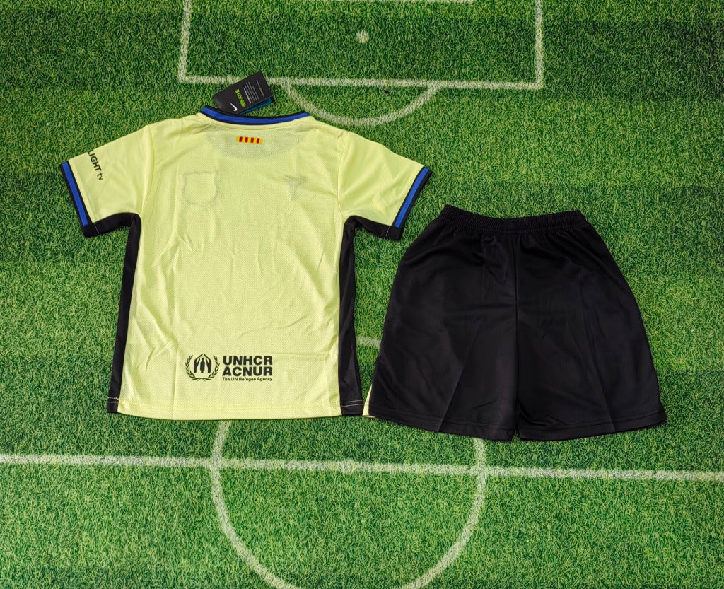 FC Barcelona 25/26 Yellow/Black Kids Jersey Set