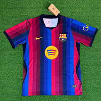 FC Barcelona 26/27 Blue/Red Stripes Home Jersey