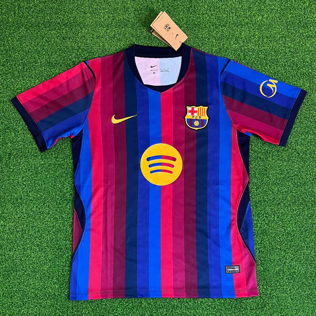 FC Barcelona 26/27 Blue/Red Stripes Home Jersey