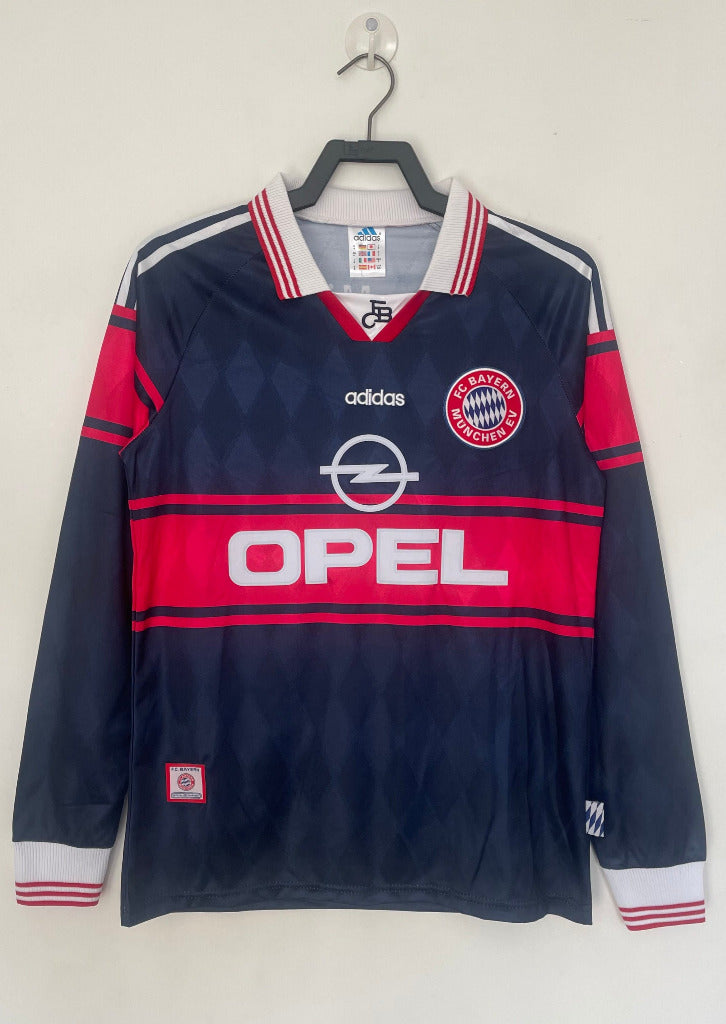 FC Bayern Munich 1997/99 Vintage Retro Home Long Sleeve Jersey - Concept Kits