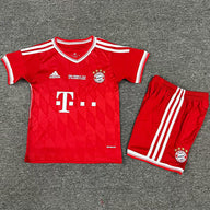 FC Bayern Munich 2013/14 Home UCL Final Version Kids Jersey Set