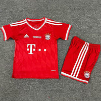 FC Bayern Munich 2013/14 Home UCL Final Version Kids Jersey Set
