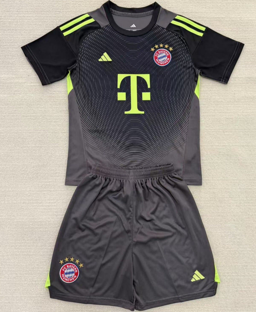 FC Bayern Munich 25/26 Goalkeeper Black Kids Kit - Concept Kits
