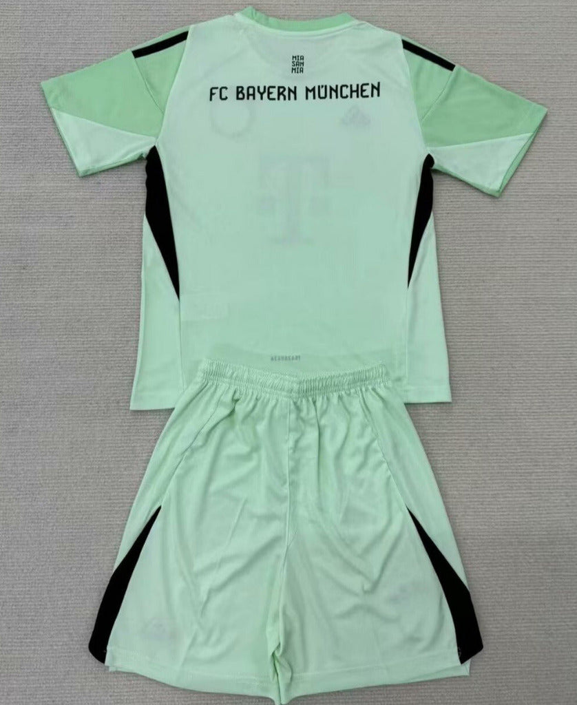 FC Bayern Munich 25/26 Goalkeeper Green Kids Kit - Concept Kits