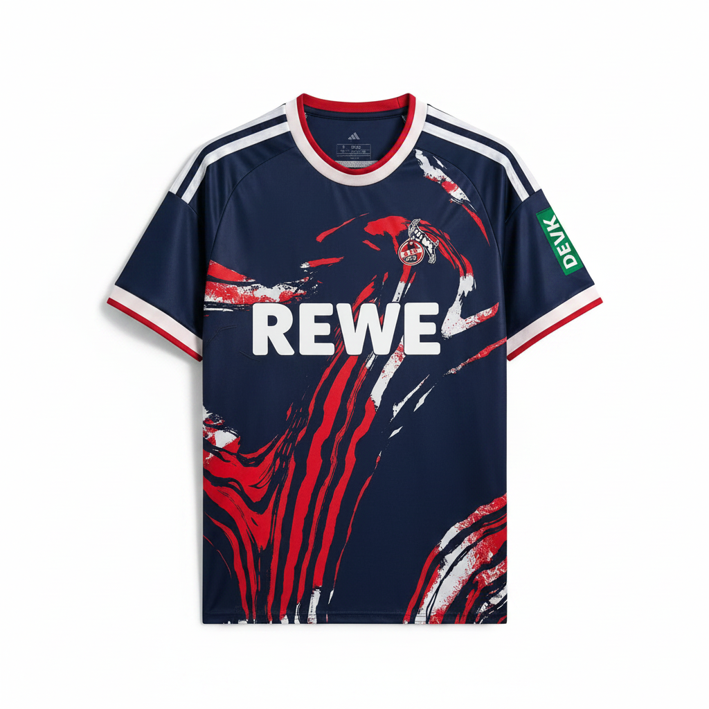 FC Köln 26/27 Navy/Red Away Jersey