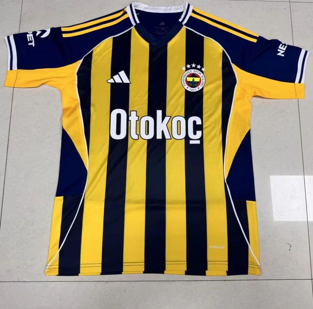 Fenerbahce 25/26 Black/Yellow Home Jersey