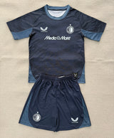 Feyenoord 25/26 Black/Blue Away Kids Jersey Set