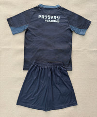 Feyenoord 25/26 Black/Blue Away Kids Jersey Set