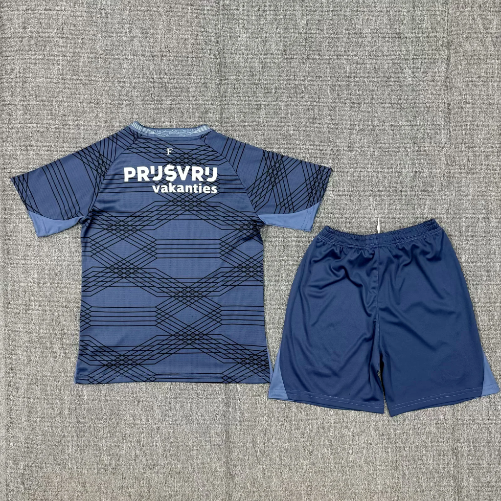 Feyenoord 25/26 Blue Away Kids Jersey Set
