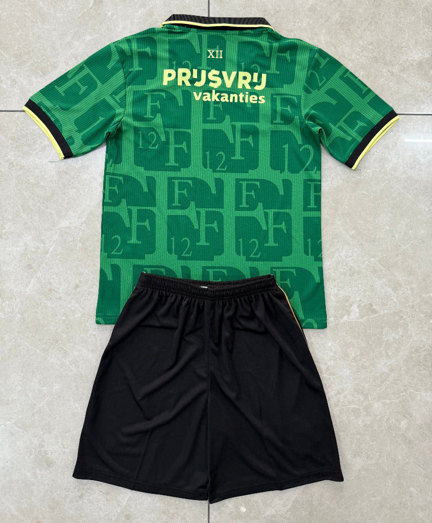 Feyenoord 25/26 Green 4rd Kids Jersey Set