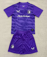 Feyenoord 25/26 Purple Goalkeeper Kids Jersey Set