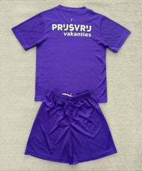 Feyenoord 25/26 Purple Goalkeeper Kids Jersey Set