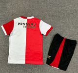 Feyenoord 25/26 Red/White Home Kids Jersey Set