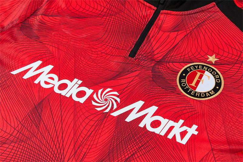 Feyenoord 26/27 Black and Red Camouflage Training Tracksuit Set