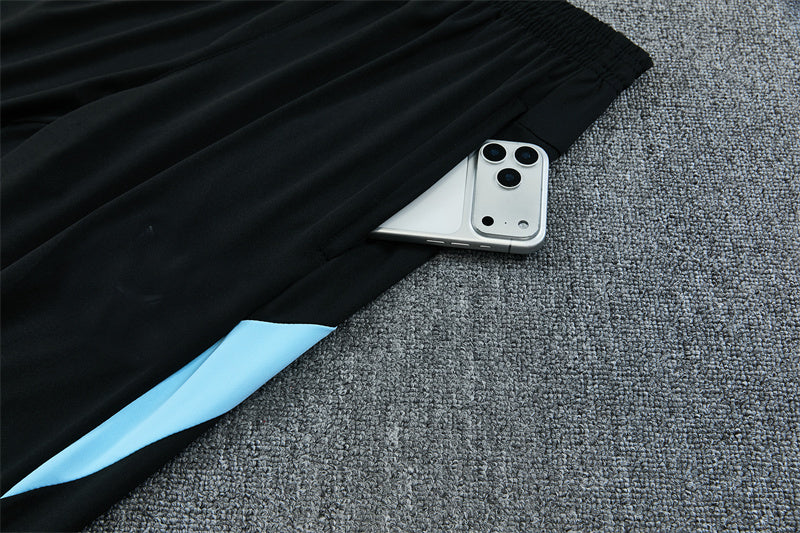 Feyenoord 26/27 Black with Light Blue Training Tracksuit Set