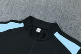 Feyenoord 26/27 Black with Light Blue Training Tracksuit Set