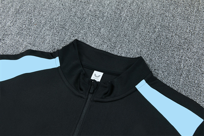 Feyenoord 26/27 Black with Light Blue Training Tracksuit Set