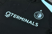 Feyenoord 26/27 Black with Light Blue Training Tracksuit Set