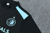 Feyenoord 26/27 Black with Light Blue Training Tracksuit Set