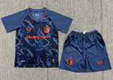 Feyenoord 26/27 Blue Graphic/Orange Third Kids Jersey Set