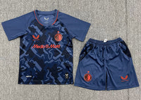 Feyenoord 26/27 Blue Graphic/Orange Third Kids Jersey Set