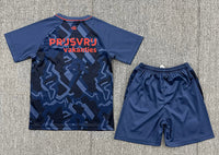 Feyenoord 26/27 Blue Graphic/Orange Third Kids Jersey Set