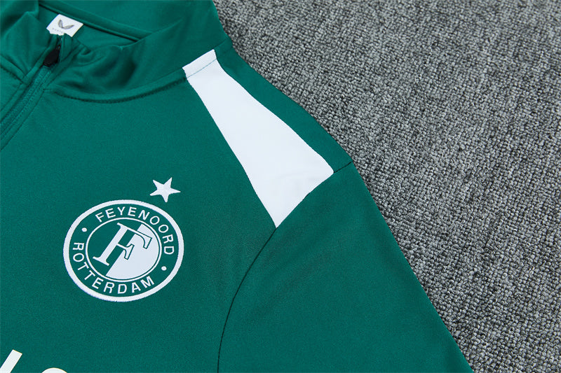 Feyenoord 26/27 Green/White/Black Training Tracksuit Set
