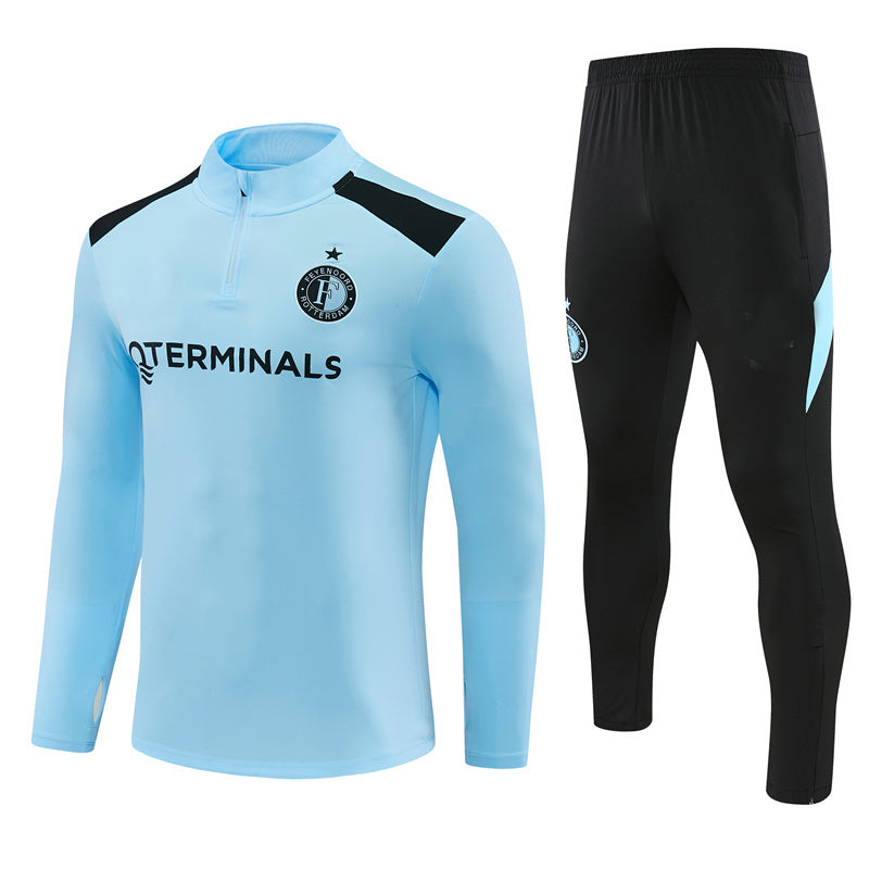 Feyenoord 26/27 Light Blue/Black Training Tracksuit Set