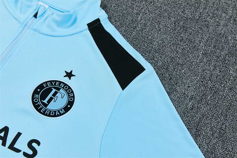 Feyenoord 26/27 Light Blue/Black Training Tracksuit Set