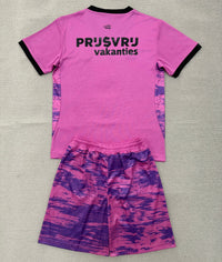 Feyenoord 26/27 Pink/Black Goalkeeper Kids Jersey Set