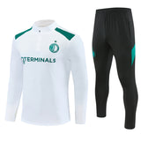 Feyenoord 26/27 White/Green/Black Training Tracksuit Set