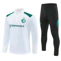 Feyenoord 26/27 White/Green/Black Training Tracksuit Set