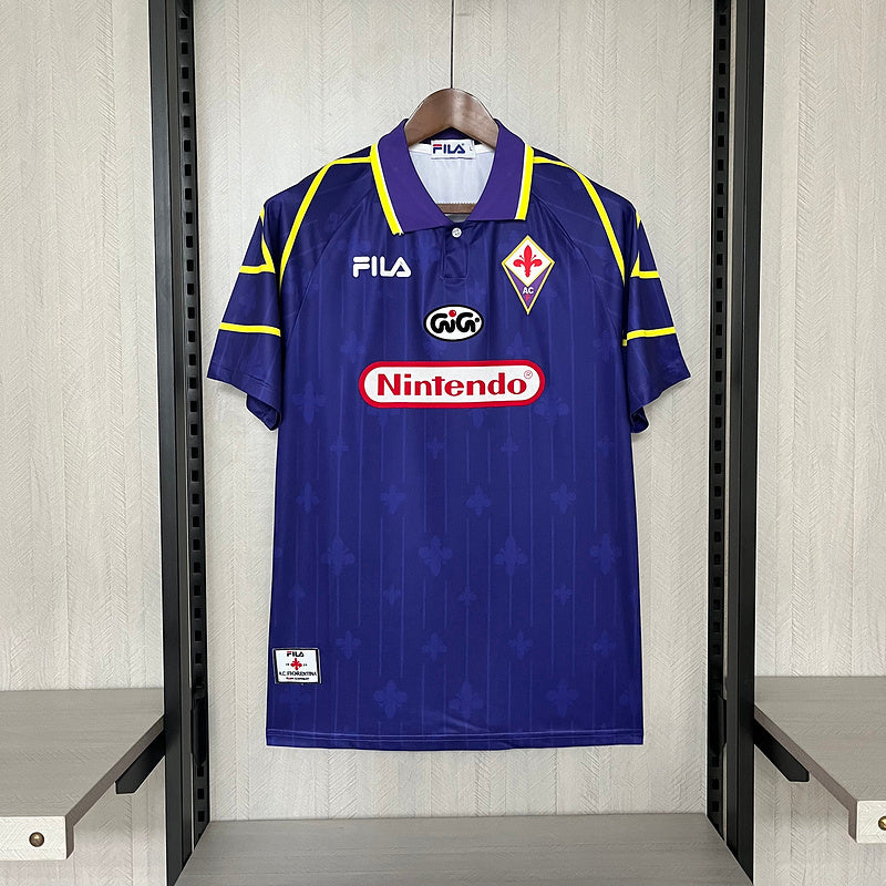 Fiorentina 1997/98 Vintage Retro Blue Home Jersey