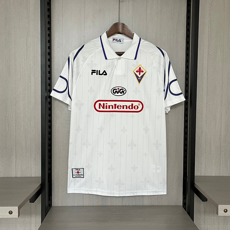 Fiorentina 1997/98 Vintage Retro White Away Jersey